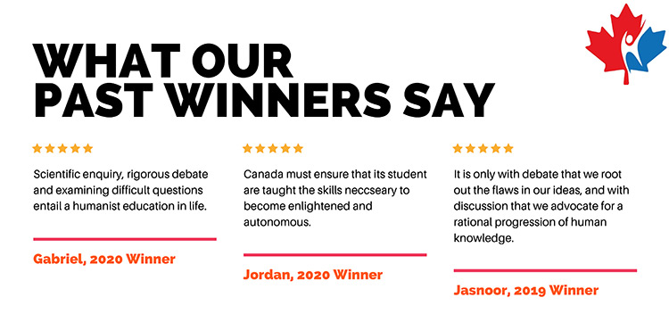 Humanist essay contest picture